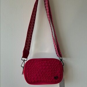 Quilted Crossbody Bag - Red
